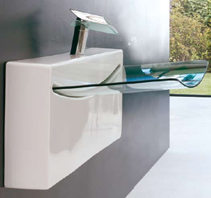 Lavatórios Art Ceram Crystal Wall