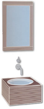 Banheiros Lavatórios Design Inox de aço Torneira, Sanitários