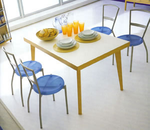Lavatórios, cadeiras modernas da sala de jantar, jantando cadeiras