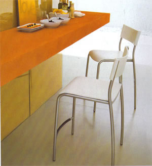 Lavatórios, cadeiras modernas da sala de jantar, jantando cadeiras