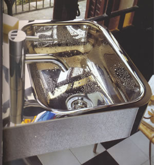 lavatórios inox de aço, Torneiras, Sanitários