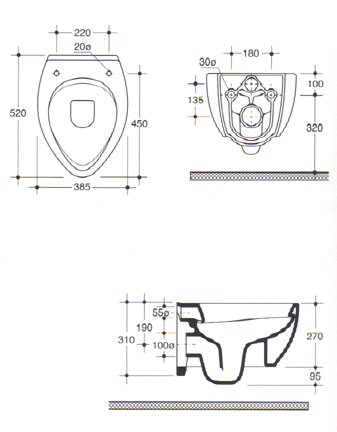 Sanitários Master Ceramiche Vaso