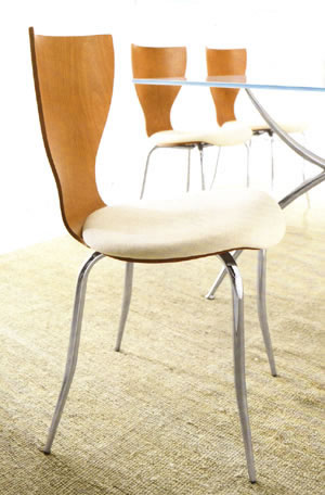 Lavatórios, cadeiras modernas da sala de jantar, jantando cadeiras