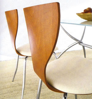 Lavatórios, cadeiras modernas da sala de jantar, jantando cadeiras