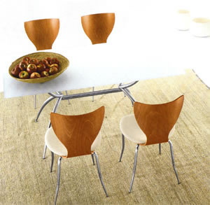 Lavatórios, cadeiras modernas da sala de jantar, jantando cadeiras