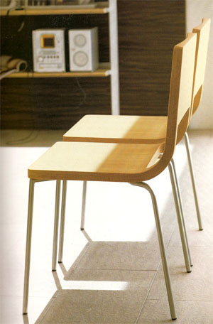 Lavatórios, cadeiras modernas da sala de jantar, jantando cadeiras